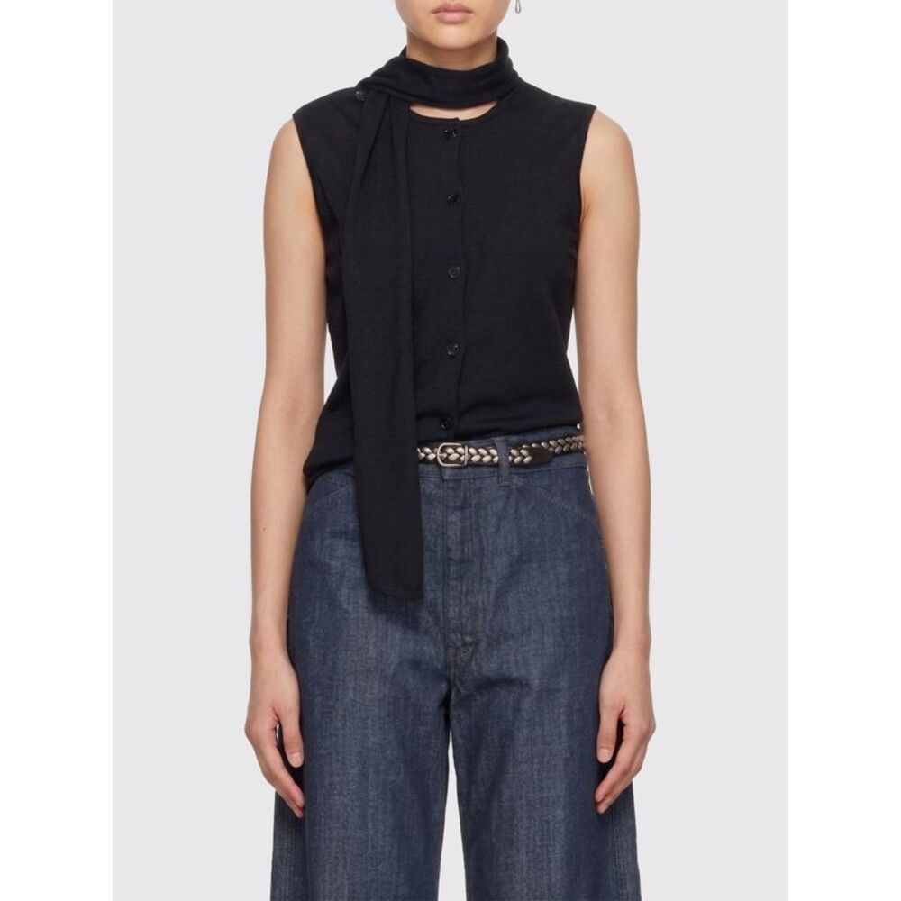 Lemaire Women Lemaire Asymmetrical Design Sleeveless Wool-Blend Cardigan